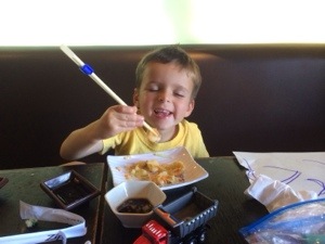 Using chopsticks for grasp